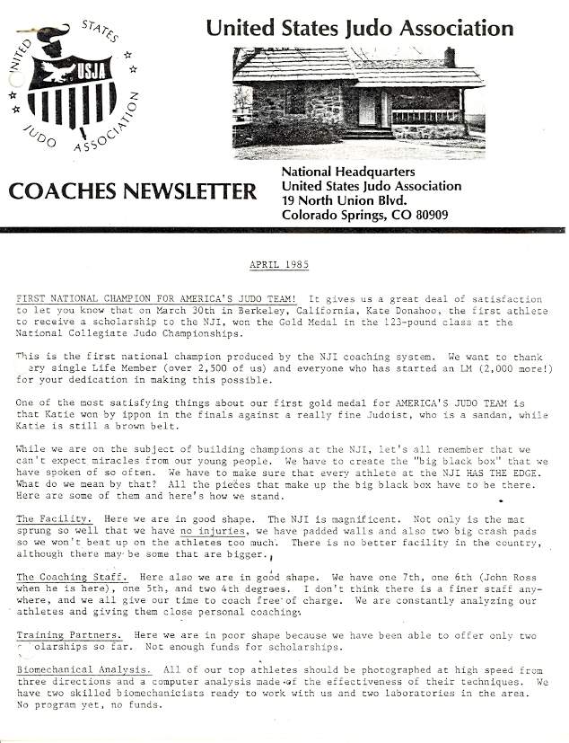 04/85 USJA Coach Newsletter